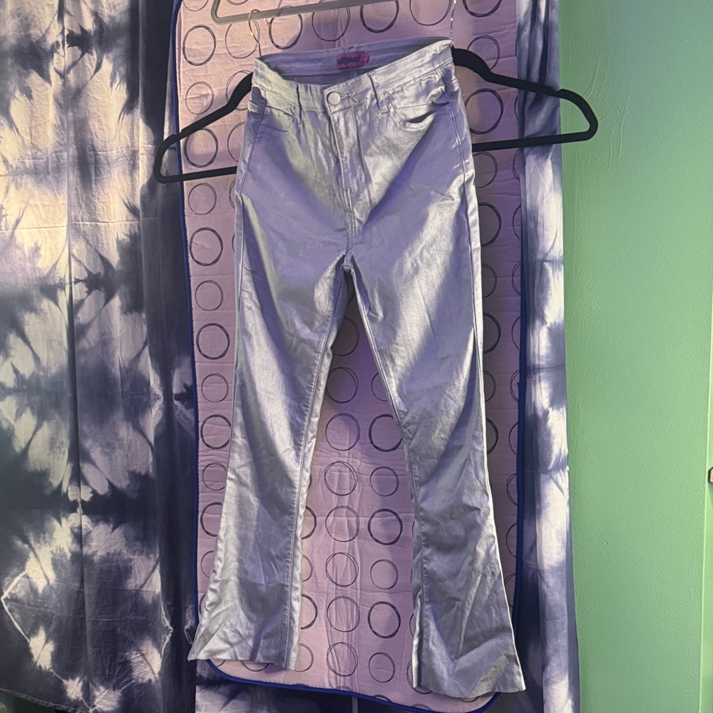 Edikted Silver Metalic Pants